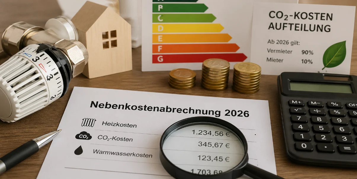 CO2-Kosten und Heizkosten 2026: Warum Nebenkostenabrechnungen noch genauer geprüft werden sollten