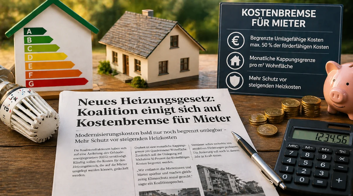 Neues Heizungsgesetz: Koalition einigt sich auf Kostenbremse für Mieter