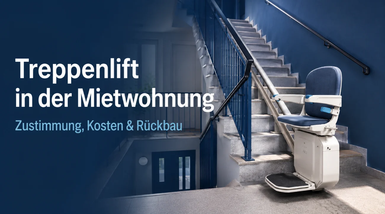 Treppenlift in der Mietwohnung: Zustimmung des Vermieters, Kosten, Rückbau und Rechte von Mietern