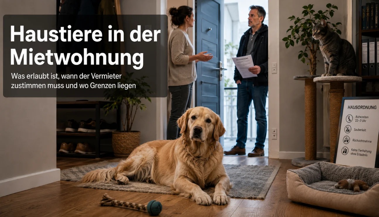 Haustiere in der Mietwohnung: Was erlaubt ist, wann der Vermieter zustimmen muss und wo Grenzen liegen