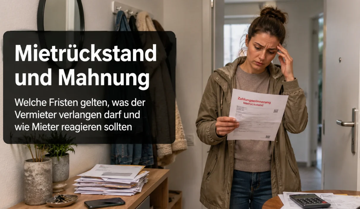 Mietrückstand und Mahnung: Welche Fristen gelten, was der Vermieter verlangen darf und wie Mieter reagieren sollten